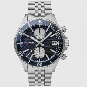 NWT James McCabe Baja Chrono Blue Mens Watch